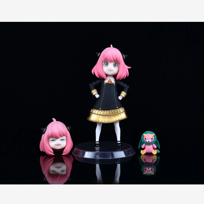 Шпионская семья, милая история, кукла-поддеватель с изменяющейся головой, стоящая позиция, экшн-фигурка, Коллекционная модель, игрушка в коробке, украшения, оптовая продажа