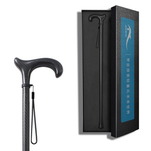 Bâton de marche ultraléger en fibre de carbone LightShark, antidérapant, pour personnes âgées, randonnée, activités de plein air, alpinisme - Product Image 1