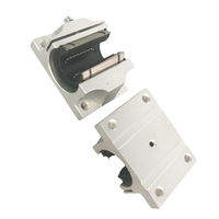 Rail de guidage linéaire ouvert en alliage d'aluminium TBR25/TBR30 avec support, palier coulissant TBR et entraînement à vis à billes pour machine CNC DIY