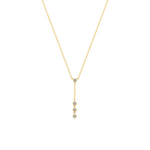 Collar Doble Capa Chapado en Oro con Diseño de Corazón y Flor, Estilo Coreano, Hermoso para Mujer - Product Image 1