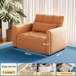 Canapé-lit <span class=keywords><strong>futon</strong></span> en gros, convertible, confortable, chambre à coucher, salon, lit de jour, fauteuil en velours, canapé-lit pliable, deux places - Product Image 4