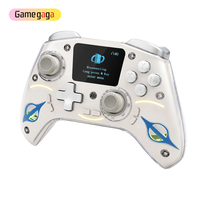 Gamegaga HS-AD220W - Controlador de Juegos Inalámbrico con Pantalla Inteligente Android, 3 Modos para P4, NS, IOS, PC, TV, Botones Traseros Programables