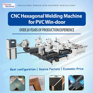 Machine de soudage sans soudure pour coins de fenêtres <span class=keywords><strong>PVC</strong></span>, fabricant de machines à 6 têtes pour profilés UPVC avec certification CE - Product Image 1