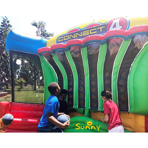 Tobogán Inflable Comercial Sunny de PVC para Baloncesto, 4 en 1, Juego Portátil de Tiro al Blanco para Carnaval - Product Image 3