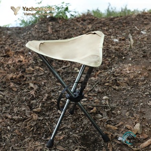 Yachuangxin Folding Tripod <b>Stool</b> Aluminum Alloy <b>Portable</b> Outdoor Camping Chair Oxford Cloth Collapsible - Product Image 5
