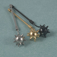 Acier chirurgical Trident de Neptune et Meteor Marteau Oreille Industriel Piercing Oreille Droite Barbell Anneau Corps Piercing Bijoux