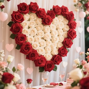 Tête <span class=keywords><strong>de</strong></span> <span class=keywords><strong>rose</strong></span> artificielle unique <span class=keywords><strong>de</strong></span> 6cm faite à la main pour décoration murale <span class=keywords><strong>de</strong></span> fleurs <span class=keywords><strong>de</strong></span> mariage - Product Image 5