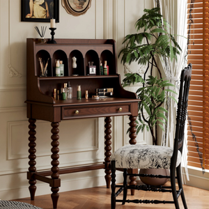 طاولة زينة عتيقة بتصميم نورديك مع مرآة للمكياج للمنزل وغرفة النوم والحمام وغرفة المعيشة والفنادق بتصميم عصري - Product Image 4