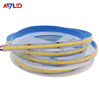 Bande LED Flexible 24V 504 COB 5M avec Connectivité USB, Blanc/Blanc Chaud, Télécommande, Éclairage Uniforme, Dimmable