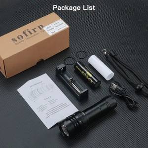 Venta directa de fábrica Potente 3000LM XHP50.2 Luz DE BUCEO Antorcha subacuática recargable Linterna de aluminio - Product Image 6