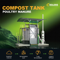 Équipement avicole élevage de poulets fermenteur industriel machines de fabrication de compost