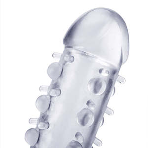 Jouets pour adultes Produits sexuels Condom en cristal Extenseur de pénis Manchon - Product Image 2