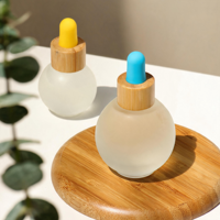 Botol Serum Kosmetik Kaca dengan Tutup Penetes Minyak Esensial Perawatan Kulit Berkualitas Tinggi untuk Penggunaan di Rumah Spa Perjalanan Botol Penetes