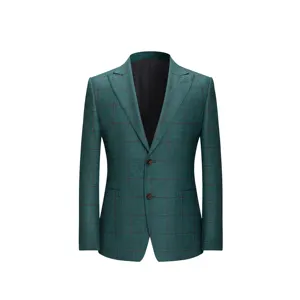 Bespoke Luxury Wool Blend Suit Slim Fit Semi Casual Wedding Men's Suit with Iconic Design Custom Tailored Suit