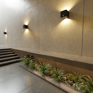 Lámpara Solar LED de Aluminio IP44 para Pared Exterior, Jardín, Porche, Impermeable, Completamente Cargada, Luz Arriba/Abajo - Product Image 6