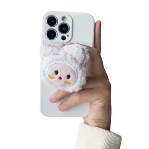 Custom Cuteness The Little Rabbit Phone Socket Griptok Plush Cell Phone Grip Holder Hot Selling Mobile phone holder