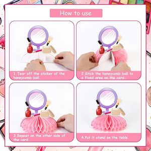 8PCS <strong>Little</strong> Miss Threenager <strong>Birthday</strong> <strong>Decorations</strong> <strong>for</strong> <strong>Girls</strong> Honeycomb Centerpieces Makeup 3rd <strong>Birthday</strong> Party <strong>Decorations</strong> - Product Image 4