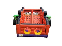 Pista de Obstáculos Inflable Comercial con Temática de Carnaval, de PVC Resistente, Juego de Desafío para Niños, Alquiler para Fiestas y Eventos al Aire Libre