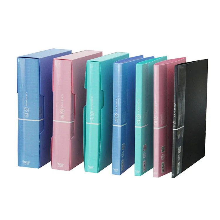 Новая Презентация книги Портфолио папка с прозрачными рукавами протекторы дисплей книга, органайзер для документов для школы офиса бизнеса