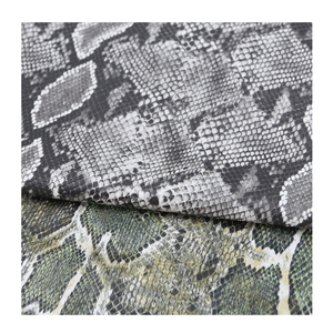 Hot Sales Leather Materials Snake Pattern <strong>Python</strong> Synthetic Eco-friendly PU Leather for Brand's Bags or Shoes Making - Product Image 1
