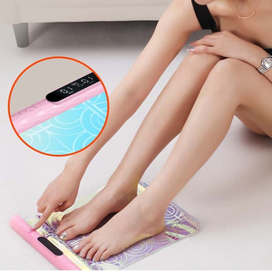 Masajeador de pies de acupuntura EMS eléctrico portátil plegable, alfombrilla vibratoria para relajación muscular dirigida, almohadilla de fisioterapia para alivio de piernas - Product Image 1