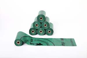 100% कंपोस्ट योग्य पर्यावरण के अनुकूल कुत्ते पूप अपशिष्ट पॉप बैग पूरी तरह से बायोडिग्रेडेबल कॉर्नस्टार्च सुगंधित पालतू पैदल चलना बैग मजबूत गंध - Product Image 5