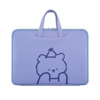 Housse pour tablette et ordinateur portable en cuir PU ODM multi-poches avec logo personnalisé pour filles et enfants 11''-17.3''