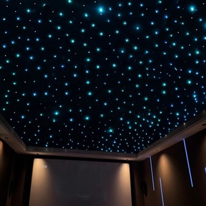 Panneau acoustique mural suspendu en PMMA avec impression numérique étoile LED, <span class=keywords><strong>fibre</strong></span> de polyester PET, indice de protection IP33, télécommande - Product Image 3