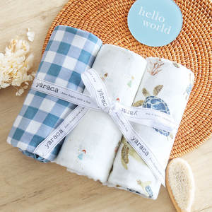 Couverture en mousseline de bambou et coton 70% 30% anti-boulochage portable pour bébé toutes saisons 47x47 pouces imprimé animal 0-12 <span class=keywords><strong>mois</strong></span> - Product Image 4