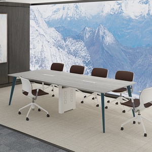 Free Custom 4,6,8,10 Seater Modern Office Furniture Wooden Office Meeting Table Conference Table - Product Image 3