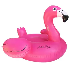 Professionele Fabriek Oem Anbelstyle Opblaasbare Flamingo Pool Float Grote Outdoor Zwembad Lounge Speelgoed