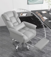 Fauteuil de jeu pivotant réglable avec repose-pieds, en cuir synthétique durable, prix compétitif pour dortoir, bureau d'étude pour adultes