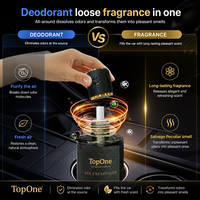 Diffuseur d'huiles essentielles pour voiture en verre de luxe TopOne, 160 ml, grande capacité, désodorisant, parfum longue durée, coffret cadeau