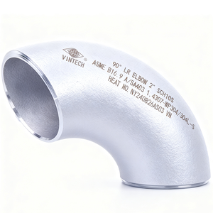 Coudes à long rayon de 90 degrés fabriqués au Vietnam, conformes à la norme ASME B16.9 A403, en acier inoxydable 304/316L sans soudure, résistant à la corrosion, raccord à souder bout à bout, 1/2"-12" - Product Image 3