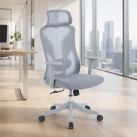 Fauteuil de bureau pivotant moderne pour cadres, avec support lombaire réglable, chaise ergonomique en maille pour bureau à domicile - Vente en gros