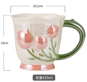 Scatola regalo di promozione e tazza da caffè tazze in ceramica Design floreale perfetto per il regalo della festa della mamma - Product Image 6