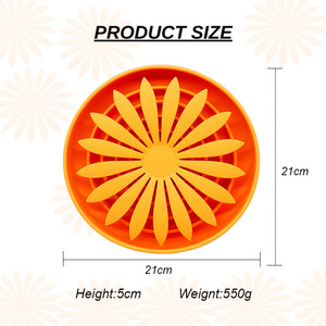 Tazón de Silicona para Perros con Forma de Flor, Silicona de Grado Alimenticio, Tazón de Silicona 3D con Forma de Flor para Alimentar Mascotas, para Enriquecimiento de Mascotas - Product Image 5