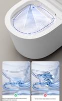 Toilette intelligente électrique en céramique murale haut de gamme 2026 avec lumière nocturne automatique pour salle de bain
