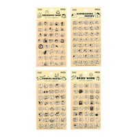 Tampon en silicone transparent avec motifs mignons pour les amateurs de loisirs créatifs, idéal pour le journal, le scrapbooking, la création de cartes et les fournitures DIY