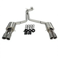 Échappement Audi S4 B8, échappement S4 B8, échappement Audi S4 B8 Catback, silencieux Audi S4 B8, embouts chromés Audi S4 B8.5
