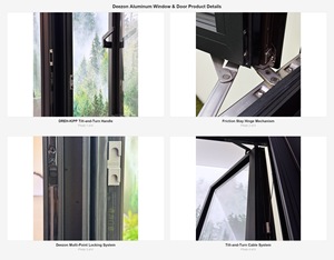 Fenêtre fixe et à battant Deezon certifiée NFRC, triple vitrage à rupture de pont thermique, double vitrage pour les États-Unis - Product Image 4
