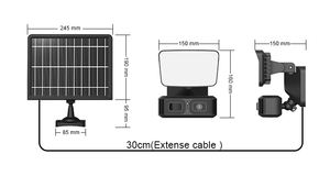 Caméra solaire extérieure étanche <span class=keywords><strong>WIFI</strong></span>/4G avec audio bidirectionnel, prix réduit, vente chaude d'usine - Product Image 2