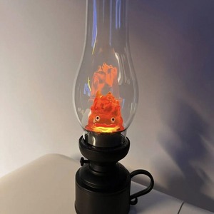 Casifa Nightlight Bedroom Sleep Light Kerosene Candle Ambiance Light Candlestick Flame Bedside Decoration Light Table Desk Lamp
