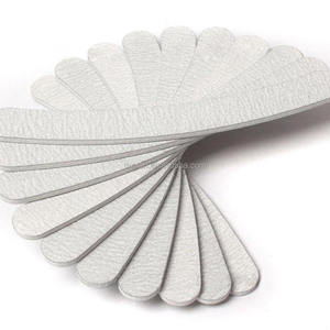 Производство инструментов для дизайна ногтей абразивная профессиональная пилка для ногтей полосатого Полумесяца 100/180 серая доска для шлифовки - Product Image 6