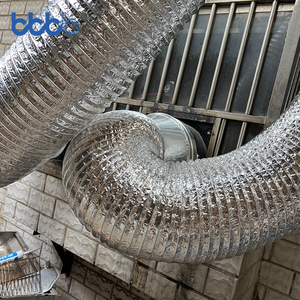 Globale levering industriële hittebestendige flexibele aluminiumfolie ventilatiekanaal 10m commerciële keukenafzuiging - Product Image 6