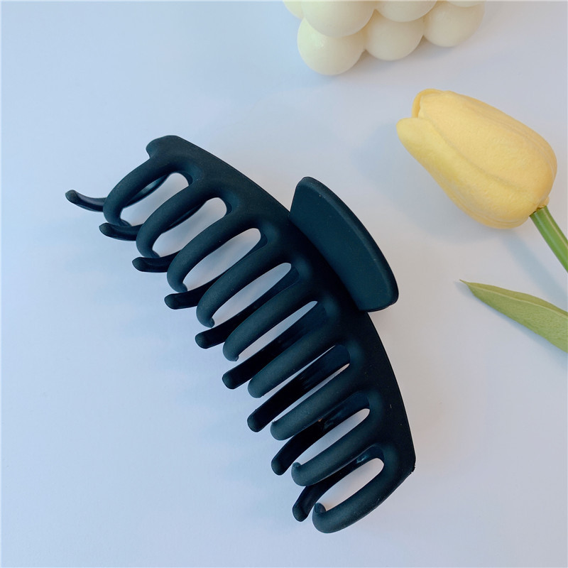 Большая заколка для волос, машинка для сборки речной пружины, акриловая матовая Заколка-краб для волос, зажим для волос акулы