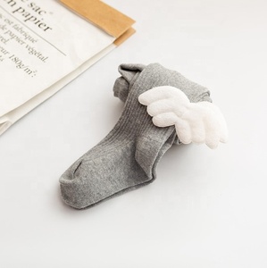 Mallas de primavera y verano para niñas, color caramelo, finas, baratas, de algodón peinado, medias con alas de <span class=keywords><strong>Ángel</strong></span> para niños, pantimedias blancas para niñas - Product Image 6