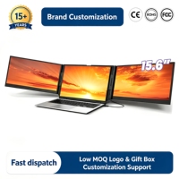Fabrika Özel Üretim 15.6" Üçlü Ekran Monitörü 1080P IPS LCD Taşınabilir Ekran Dizüstü Bilgisayarlar için Type-C Tek Kablolu İş Serisi 2026 Yeni