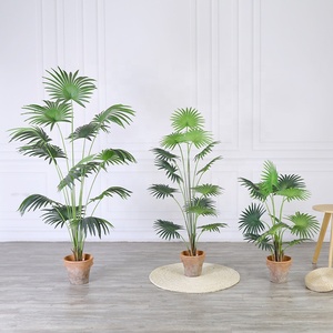 Hochwertige Oh Arts künstliche Fächer palme Blätter künstliche chinesische Fächer palme künstliche Fächer palme für Dekor - Product Image 1