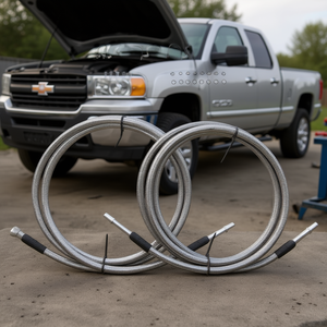 Ligne de carburant Chevy Silverado GMC 2500HD 3500HD 4 portes Crew Cab 2004-2010 Gris Acier Argent Accessoires pour camion Modèle D0100HAMJN7 - Product Image 2